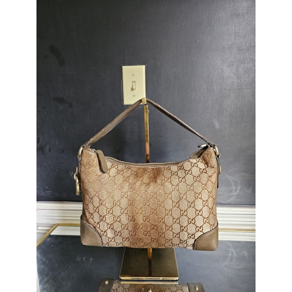 Gucci Metallic Monogram Heart Bit Hobo Bag - Picture 6 of 15